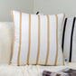 Luxury Striped Decorative Cushion Covers, Decorative Striped Pillow Cover, Home Decoration 17x17Inches