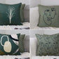 Set of 4 Decorative Minimalist Cushion Cover Set, Double Side Printed, Soft Velvet Pillow Cover 17x17Inches