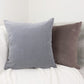 Woven Velvet Grey Cushion Cover, Throw Pillow Cover Home Sofa Decor 45x45cm, 18x18Inches