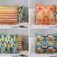 Moroccan Pattern Design Cushion Cover Set I Garden Cushion for Home and Garden Decor 18"x18"