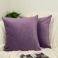 Handmade Woven Velvet Purple Cushion Cover, Purple Throw Pillow cover, Square Pillowcases, Home Sofa Decor 43x43cm
