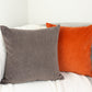 Plush Velvet Brown Cushion Cover, Brown Plush Velvet Pillow Cover, Throw Pillow cover, 45x45cm