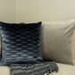 Handmade Navy Blue Decorative I Farmhouse Decor Cushion Cover Throw Pillowcase I Home Sofa Decor 17''x17''  43x43cm by HomeTwist