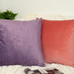 Handmade Woven Velvet Purple Cushion Cover, Purple Throw Pillow cover, Square Pillowcases, Home Sofa Decor 43x43cm