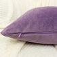 Handmade Woven Velvet Purple Cushion Cover, Purple Throw Pillow cover, Square Pillowcases, Home Sofa Decor 43x43cm