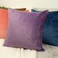Handmade Woven Velvet Purple Cushion Cover, Purple Throw Pillow cover, Square Pillowcases, Home Sofa Decor 43x43cm