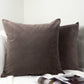 Plush Velvet Brown Cushion Cover, Brown Plush Velvet Pillow Cover, Throw Pillow cover, 45x45cm