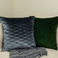 Handmade Navy Blue Decorative I Farmhouse Decor Cushion Cover Throw Pillowcase I Home Sofa Decor 17''x17''  43x43cm by HomeTwist