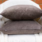 Plush Velvet Brown Cushion Cover, Brown Plush Velvet Pillow Cover, Throw Pillow cover, 45x45cm