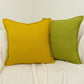Cotton Linen Lemon Yellow Cushion Cover, Gold Linen Pillow Cover, Linen Throw Pillow Home Decor 17x17 inch 43x43cm