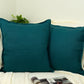 Cotton Linen Slate Green Cushion Covers 45x45cm