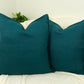 Cotton Linen Slate Green Cushion Covers 45x45cm