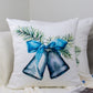 Christmas Decor Set of 4 Velvet Cushion Covers Double Sided for Home Decor