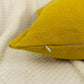 Cotton Linen Lemon Yellow Cushion Cover, Gold Linen Pillow Cover, Linen Throw Pillow Home Decor 17x17 inch 43x43cm