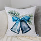 Christmas Decor Set of 4 Velvet Cushion Covers Double Sided for Home Decor