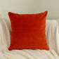 Velvet Orange Cushion Cover, Orange Pillow Cover 45x45cm