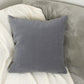Woven Velvet Grey Cushion Cover, Throw Pillow Cover Home Sofa Decor 45x45cm, 18x18Inches