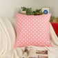 Linen Cushion Cover Polka Dot Pattern Pillow Covers, Polka Dot Decor, Natural Linen Pillowcases.