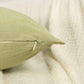 Natural Linen Pale Green Cushion Cover