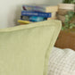 Natural Linen Pale Green Cushion Cover