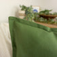 Linen Green Cushion Cover, Green Linen Throw Pillow, Home Decor Cushion Cover 18x18,20x20Inches