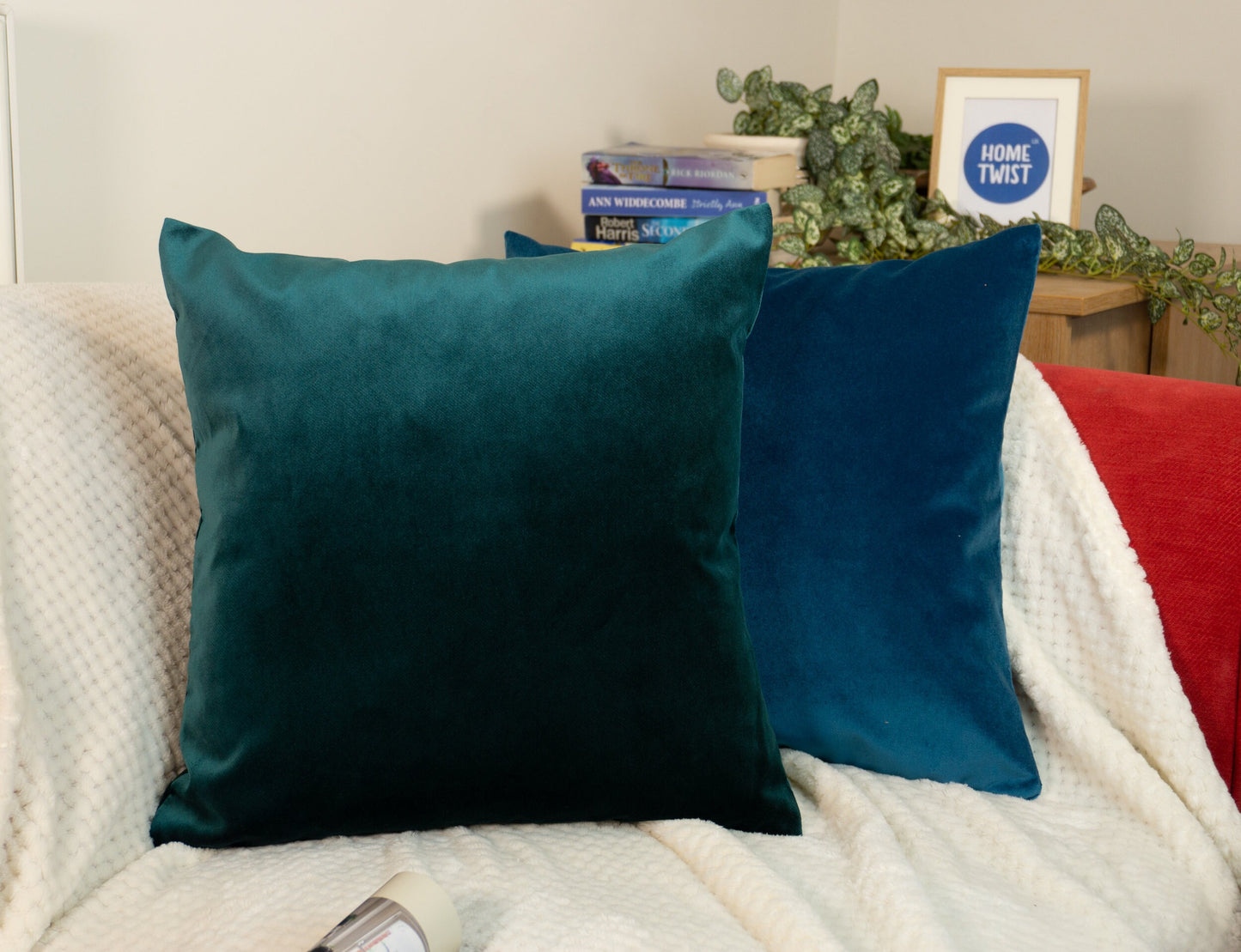 Luxury Velvet Emerald Green Cushion Cover, Dark Green Pillow Cover, (All Sizes)