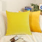 Luxury Velvet Lemon Yellow Cushion Covers, Lemon Yellow Pillow Cover (All Sizes)