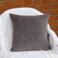 Plush Velvet Brown Cushion Cover, Brown Plush Velvet Pillow Cover, Throw Pillow cover, 45x45cm