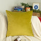 Plush Velvet Oil Green Cushion Cover, Oil Green Pillow Cover, Throw Pillow , Cushion Cover 18x18Inches