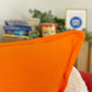 Natural Linen Orange Cushion Covers I Linen Throw Pillowcase Sofa Cushion Cover 45x45, 50x50cm