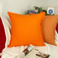 Natural Linen Orange Cushion Covers I Linen Throw Pillowcase Sofa Cushion Cover 45x45, 50x50cm