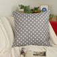 Linen Cushion Cover Polka Dot Pattern Pillow Covers, Polka Dot Decor, Natural Linen Pillowcases.