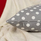 Linen Cushion Cover Polka Dot Pattern Pillow Covers, Polka Dot Decor, Natural Linen Pillowcases.