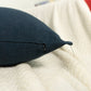 Linen Navy Blue Cushion Cover, Dark Blue Linen Pillow Cover