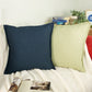 Linen Navy Blue Cushion Cover, Dark Blue Linen Pillow Cover