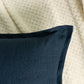 Linen Navy Blue Cushion Cover, Dark Blue Linen Pillow Cover