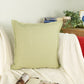 Natural Linen Pale Green Cushion Cover