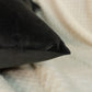 Charcoal Velvet Cushion Cover, Plush Velvet Charcoal Pillow Cover 45x45cm