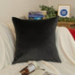 Charcoal Velvet Cushion Cover, Plush Velvet Charcoal Pillow Cover 45x45cm