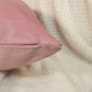 Luxury Velvet Baby Pink Cushion Cover, Baby Pink Velvet Throw Pillow Cover 45x45cm