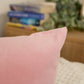Luxury Velvet Baby Pink Cushion Cover, Baby Pink Velvet Throw Pillow Cover 45x45cm