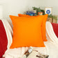 Natural Linen Orange Cushion Covers I Linen Throw Pillowcase Sofa Cushion Cover 45x45, 50x50cm