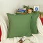 Linen Green Cushion Cover, Green Linen Throw Pillow, Home Decor Cushion Cover 18x18,20x20Inches