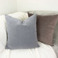 Woven Velvet Grey Cushion Cover, Throw Pillow Cover Home Sofa Decor 45x45cm, 18x18Inches