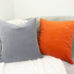 Luxury Dark Grey Velvet Pillow Cover, Grey Velvet Cushion Cover, Grey Pillowcase, All sizes and Custom Size