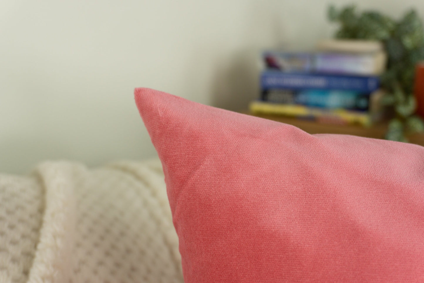 Velvet Pink Cushion Cover, Soft Pink Pillow Cover (All Sizes)