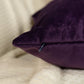 Luxury Purple Velvet Pillow Cover, Plum Velvet Cushion Cover, Purple Velvet Throw Pillow, All Size available