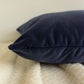 Velvet Cobalt Blue Cushion Cover, Cobalt Blue Plush Velvet Pillow cover for Home Decor, 43x43cm