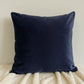 Velvet Cobalt Blue Cushion Cover, Cobalt Blue Plush Velvet Pillow cover for Home Decor, 43x43cm