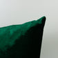 Luxury Shiny Dark Green Velvet Christmas Pillow Cover, Velvet Christmas Decor Green Cushion Cover (All Sizes)